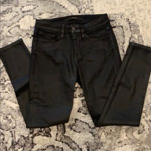 Joe’s skinny ankle shiny jeans